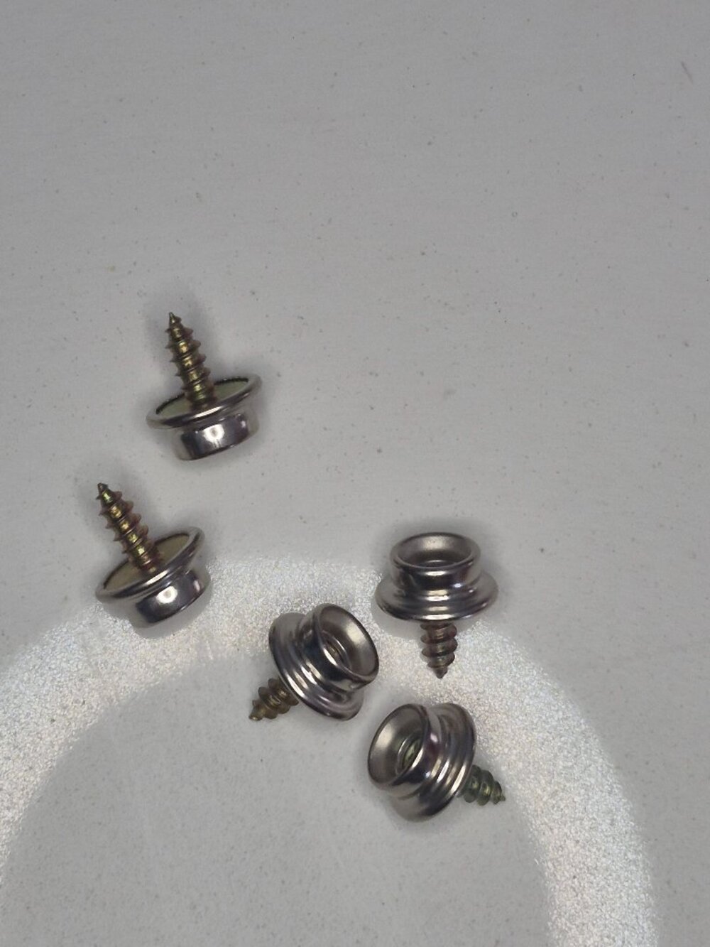 5 New 3/8 in Screw-In Snap Fastener Studs Marine Canvas Upholstery